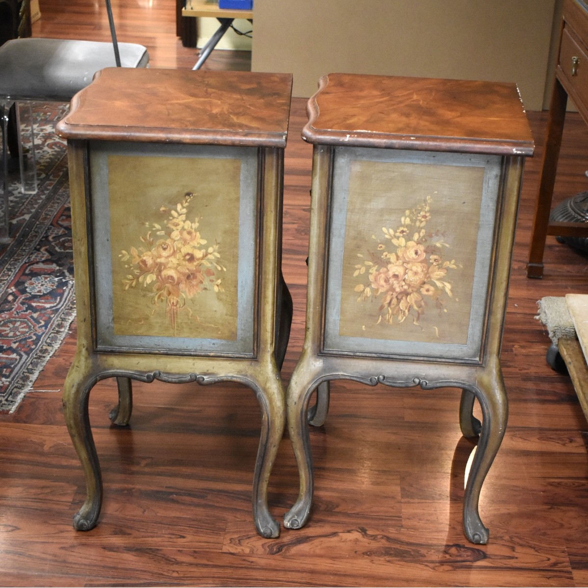 Pair of Italian Florentine Night Stands