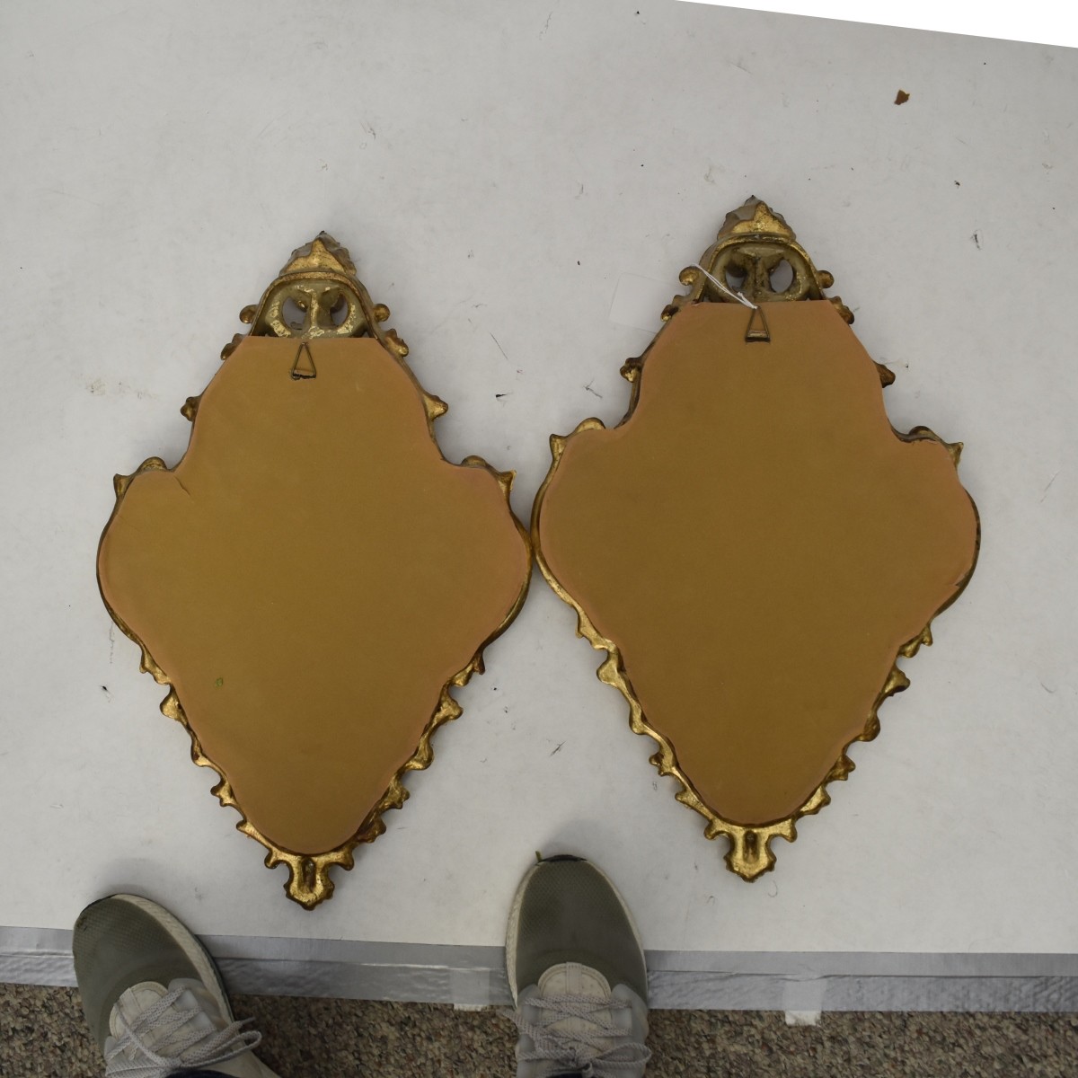 Pair of Gesso Mirrors