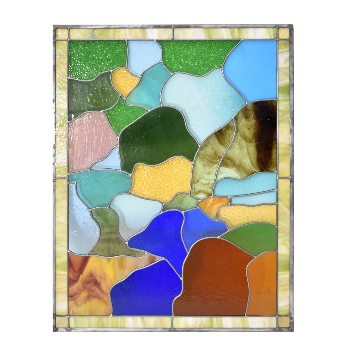 Vintage Leaded Glass Panel