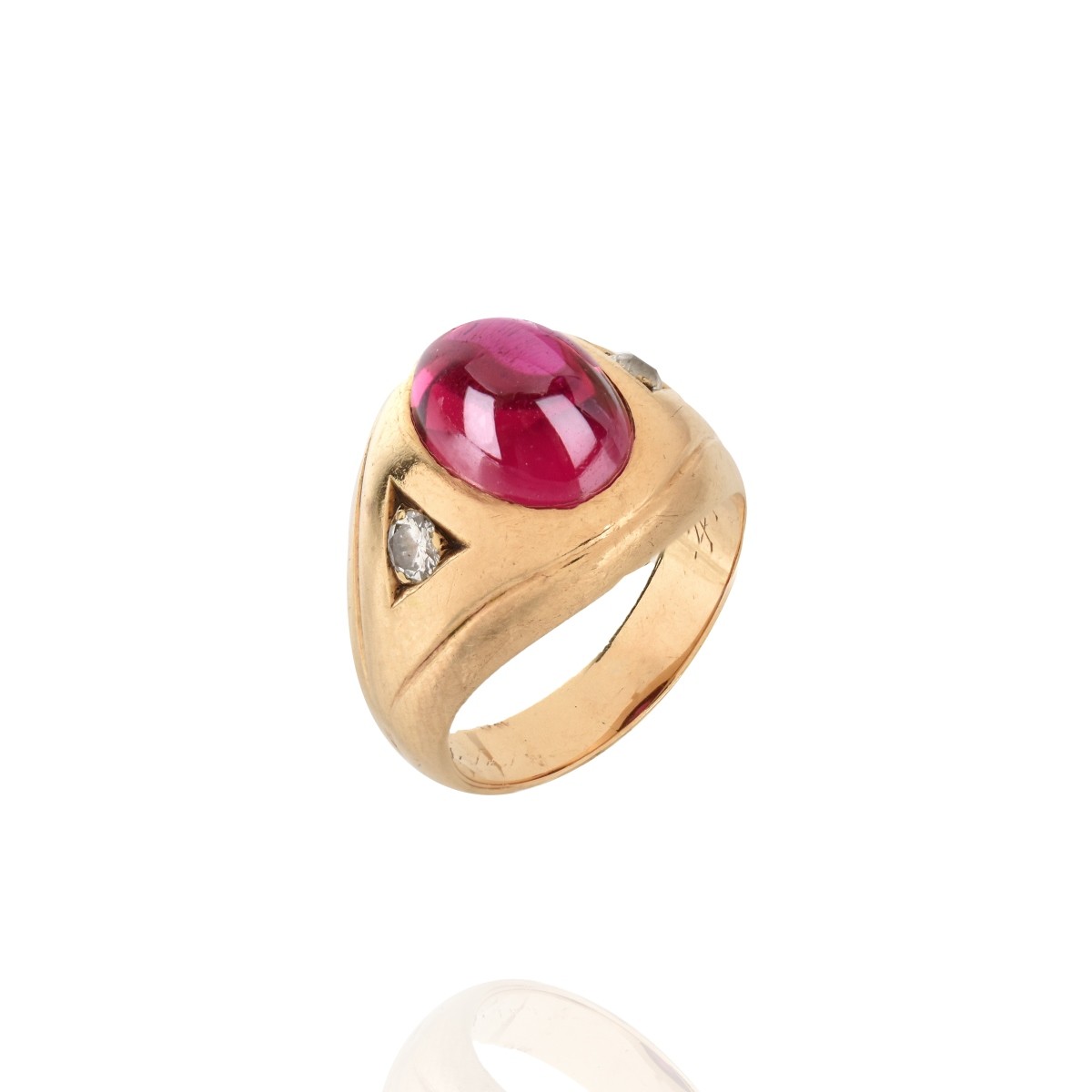 Ruby, Diamond and 14K Ring