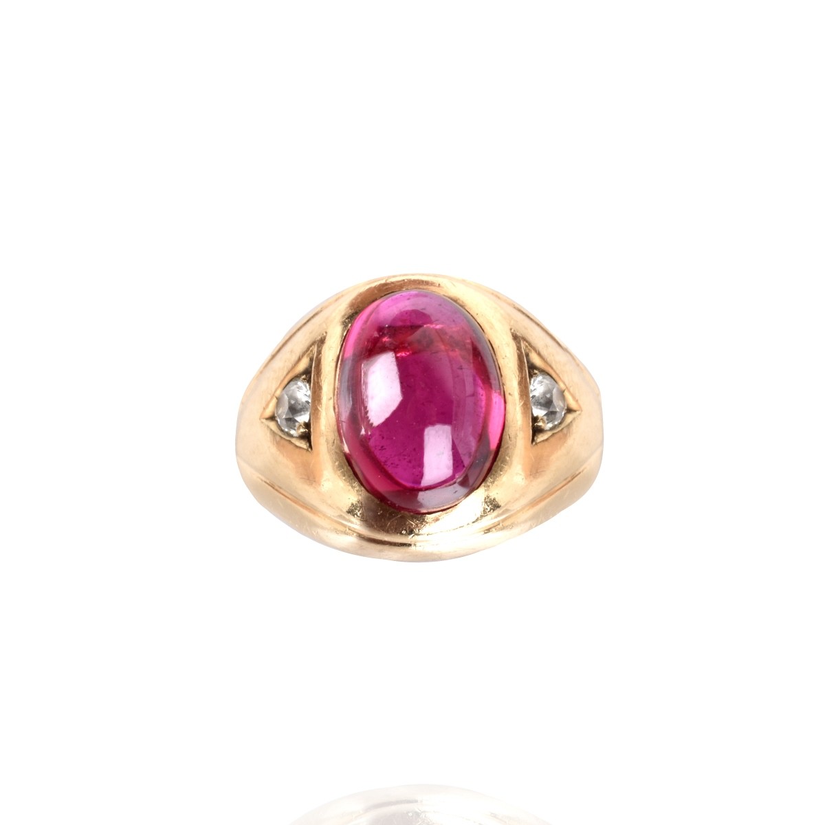 Ruby, Diamond and 14K Ring