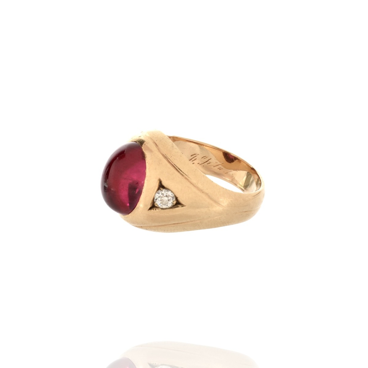 Ruby, Diamond and 14K Ring