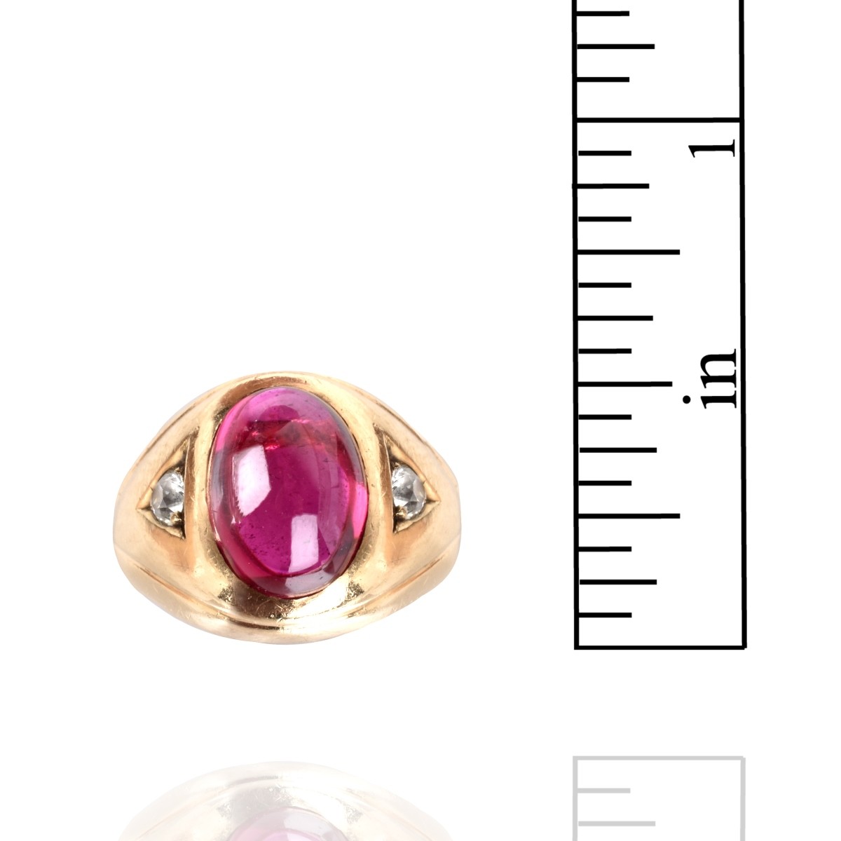 Ruby, Diamond and 14K Ring