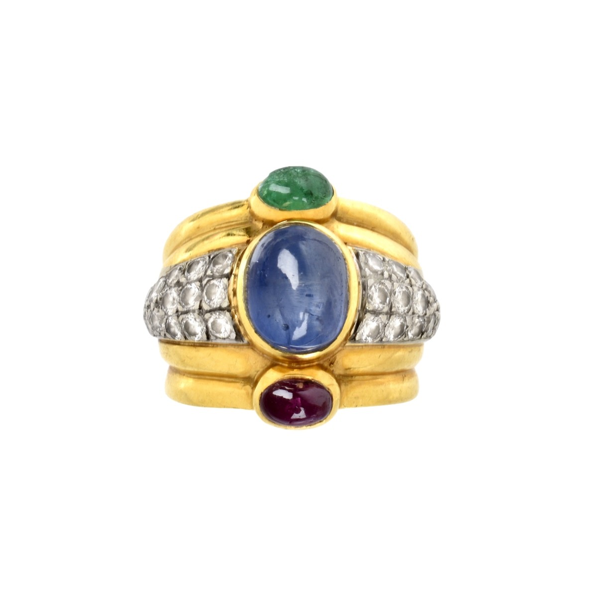 Gemstone and 18K Ring