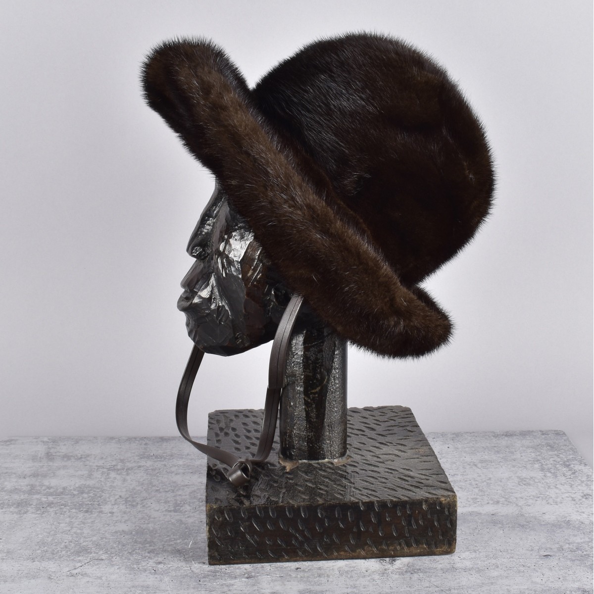 Ladies Mink Dark Ranch Brim Hat