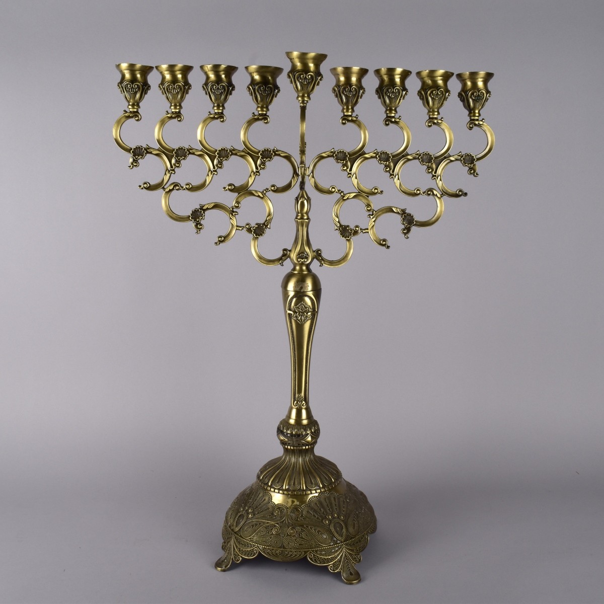 Large Brass Menorah