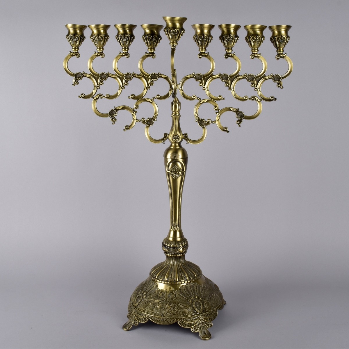 Large Brass Menorah