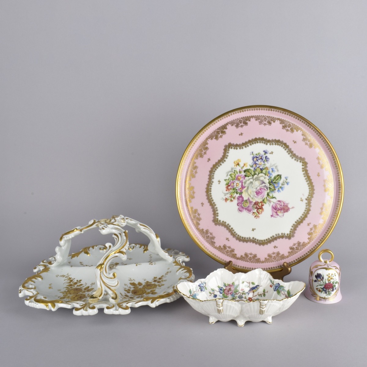 Four Porcelain Table Items