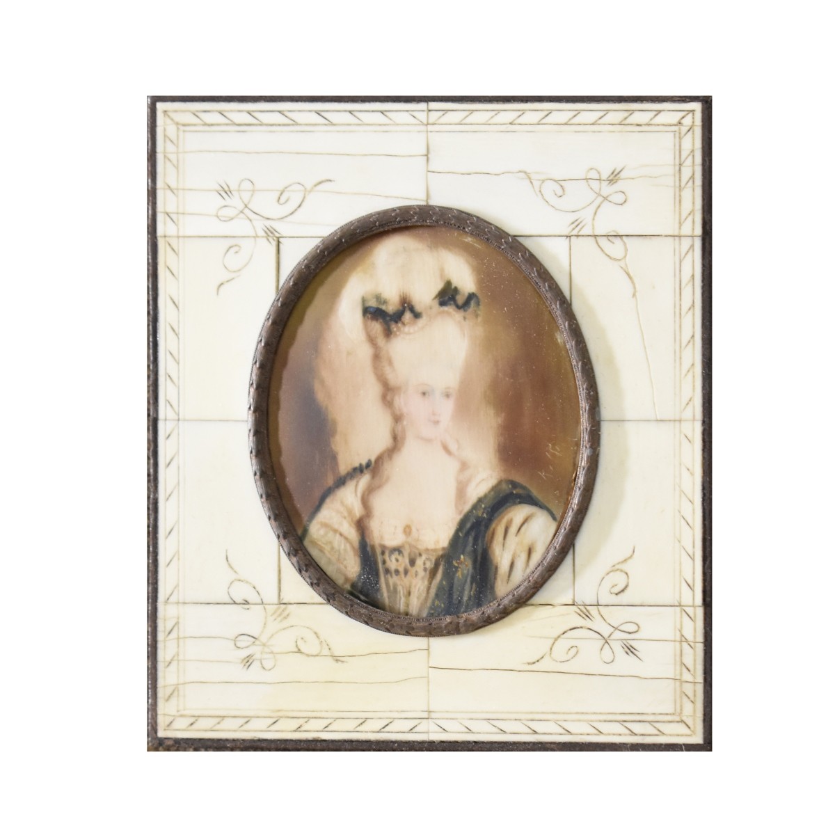 Antique French Miniature Painting