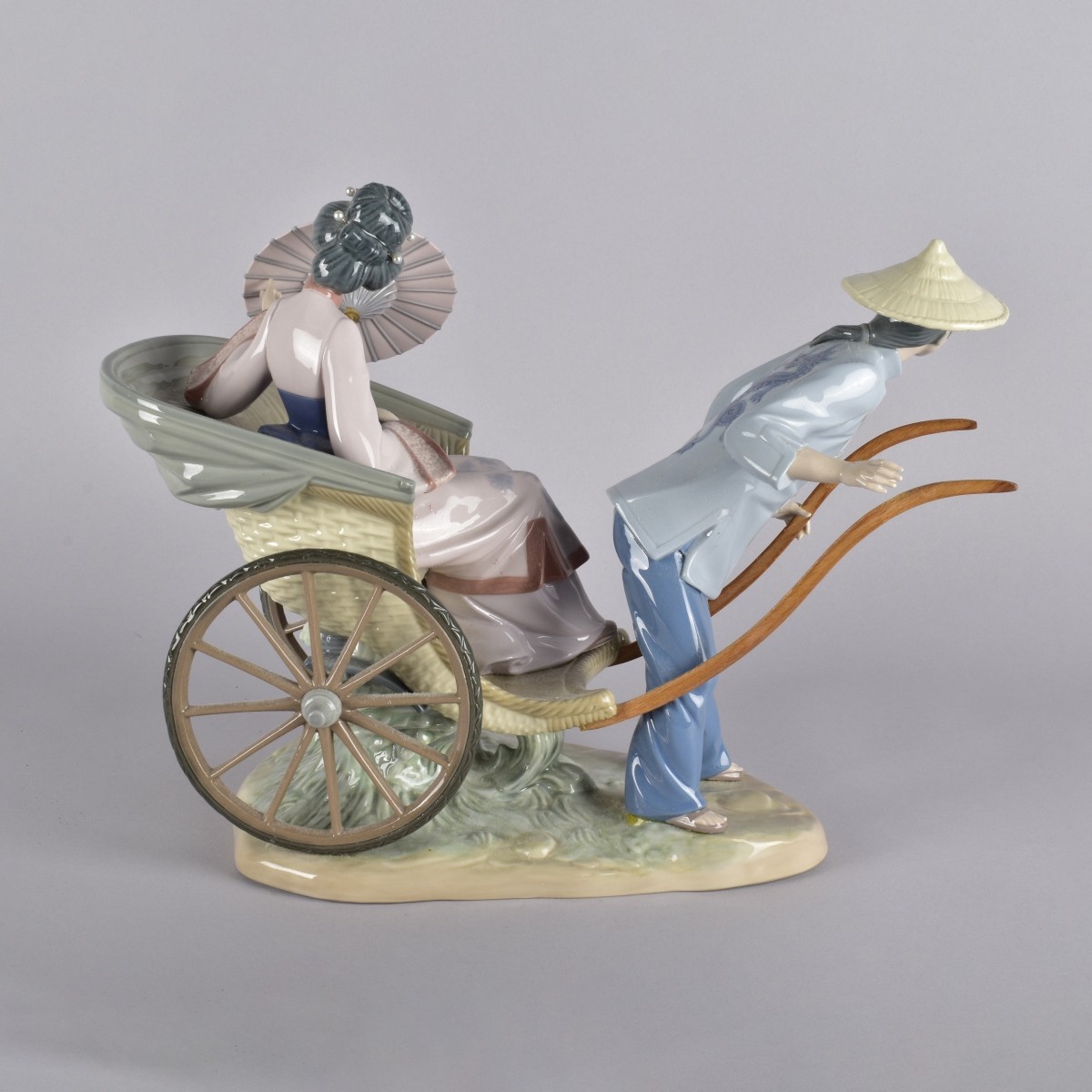 Lladro Rickshaw Ride Porcelain Figuring