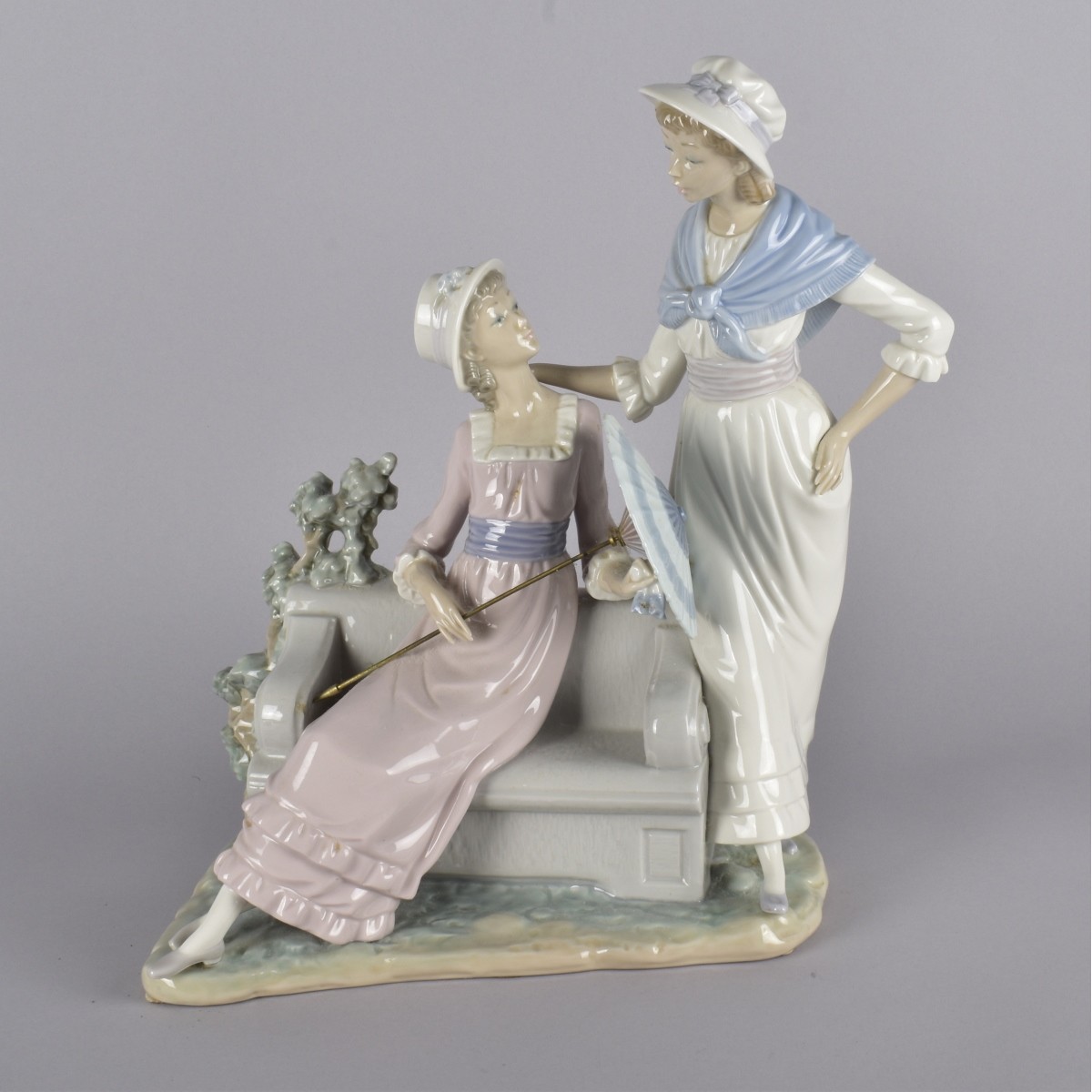 Lladro Ladies Talking Porcelain Figurine