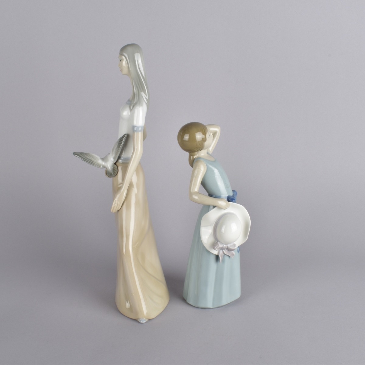 Three Porcelain Figurines Lladro & Tengra