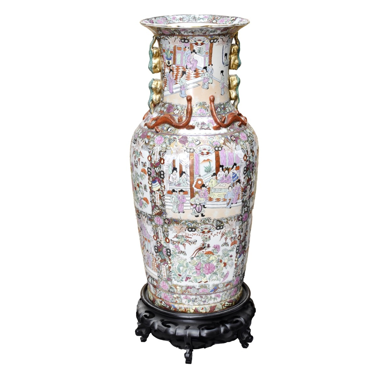 Rose Medallion Vase Palace Size