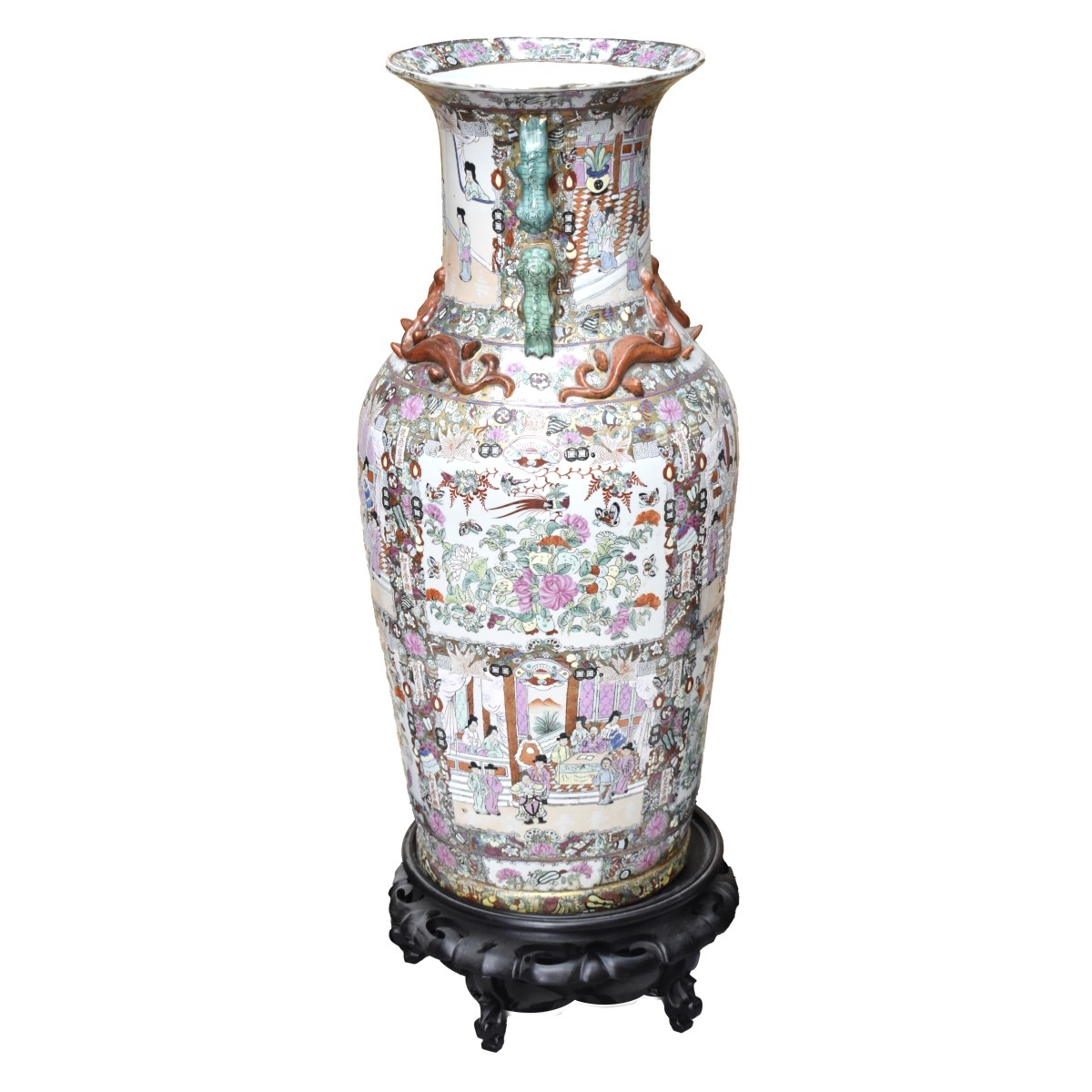 Rose Medallion Vase Palace Size