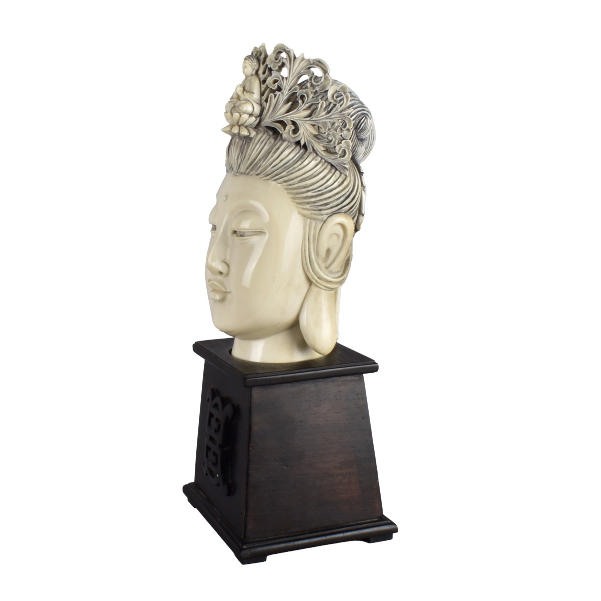 Antique Chinese Bust of Guanyin