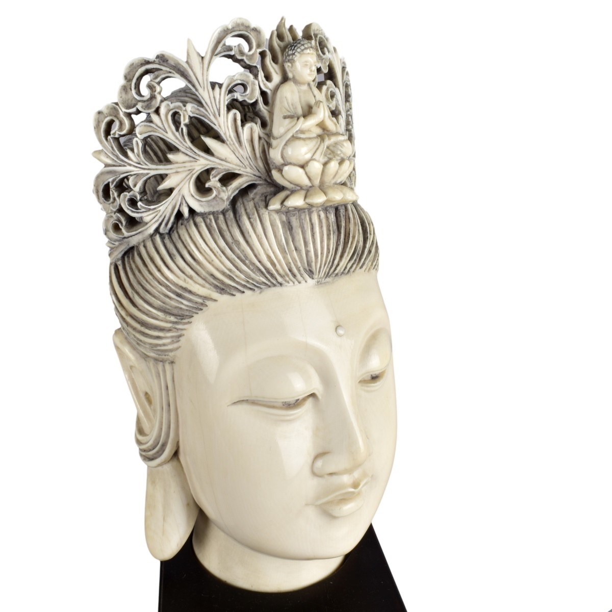 Antique Chinese Bust of Guanyin