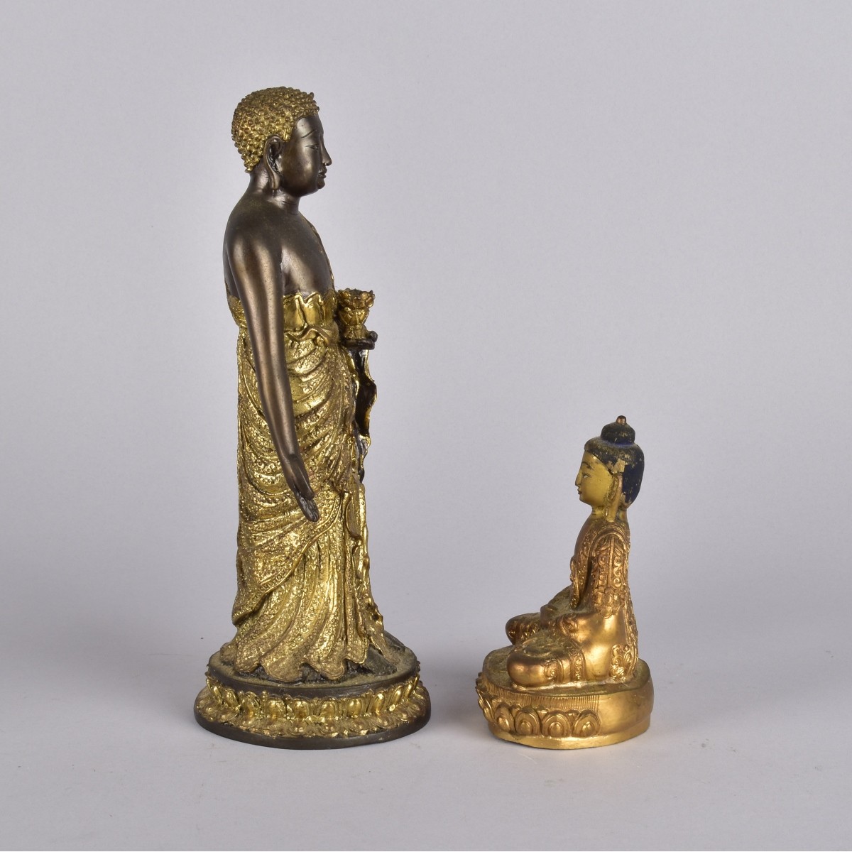 Two Oriental Bronze Sculptures