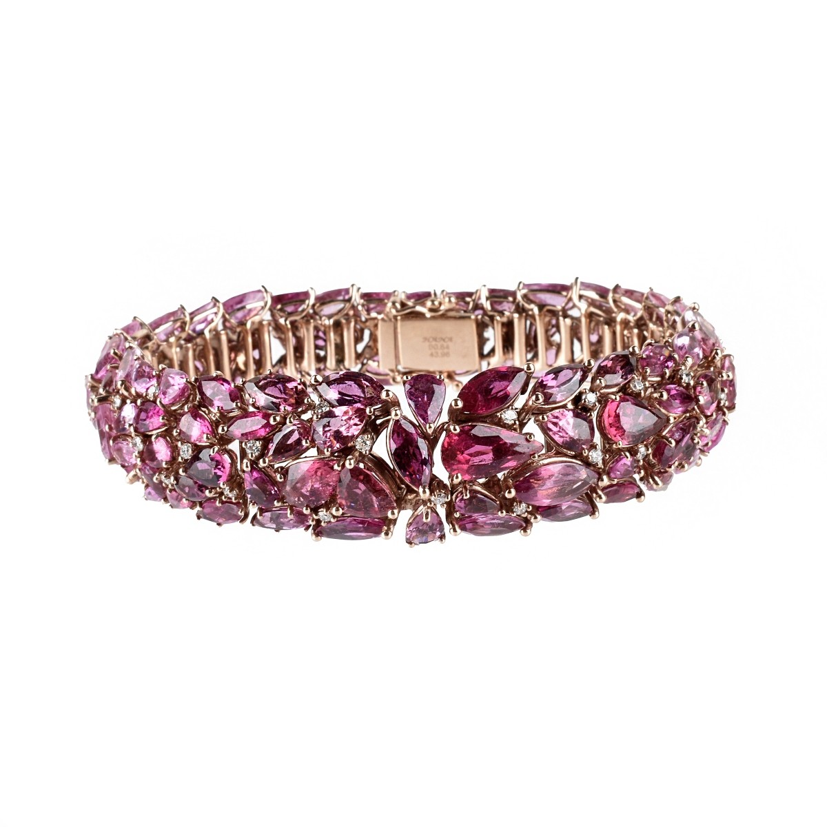 Tourmaline, Diamond and 18K Bracelet