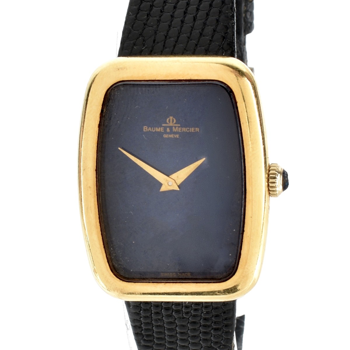 Baume & Mercier 14K and Lapis Watch