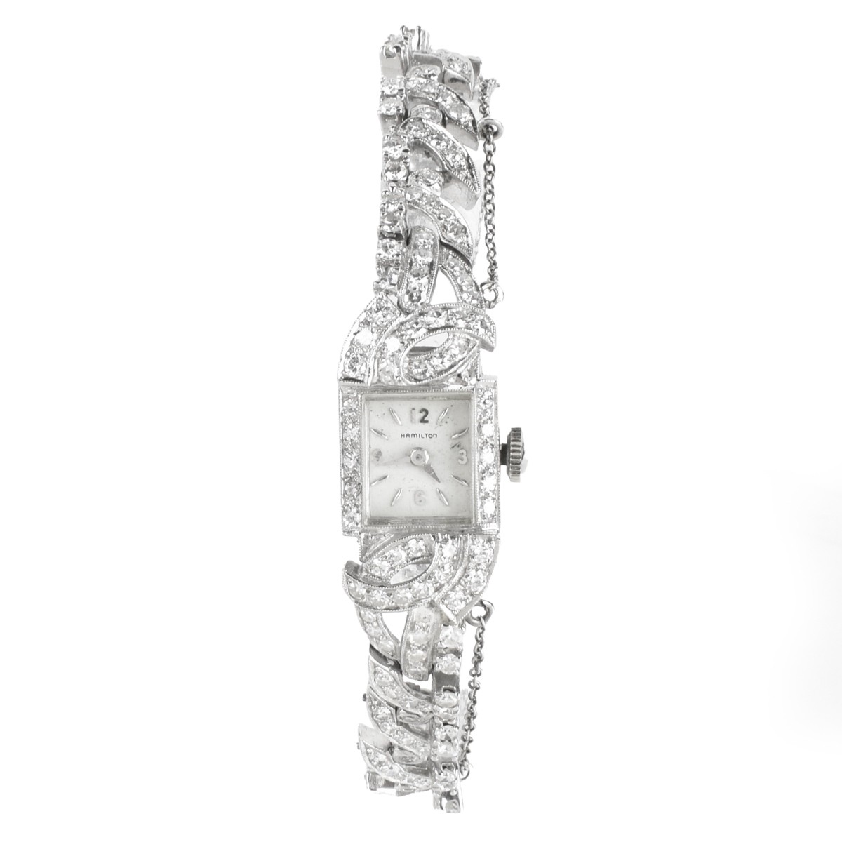 Hamilton Diamond and Platinum Watch