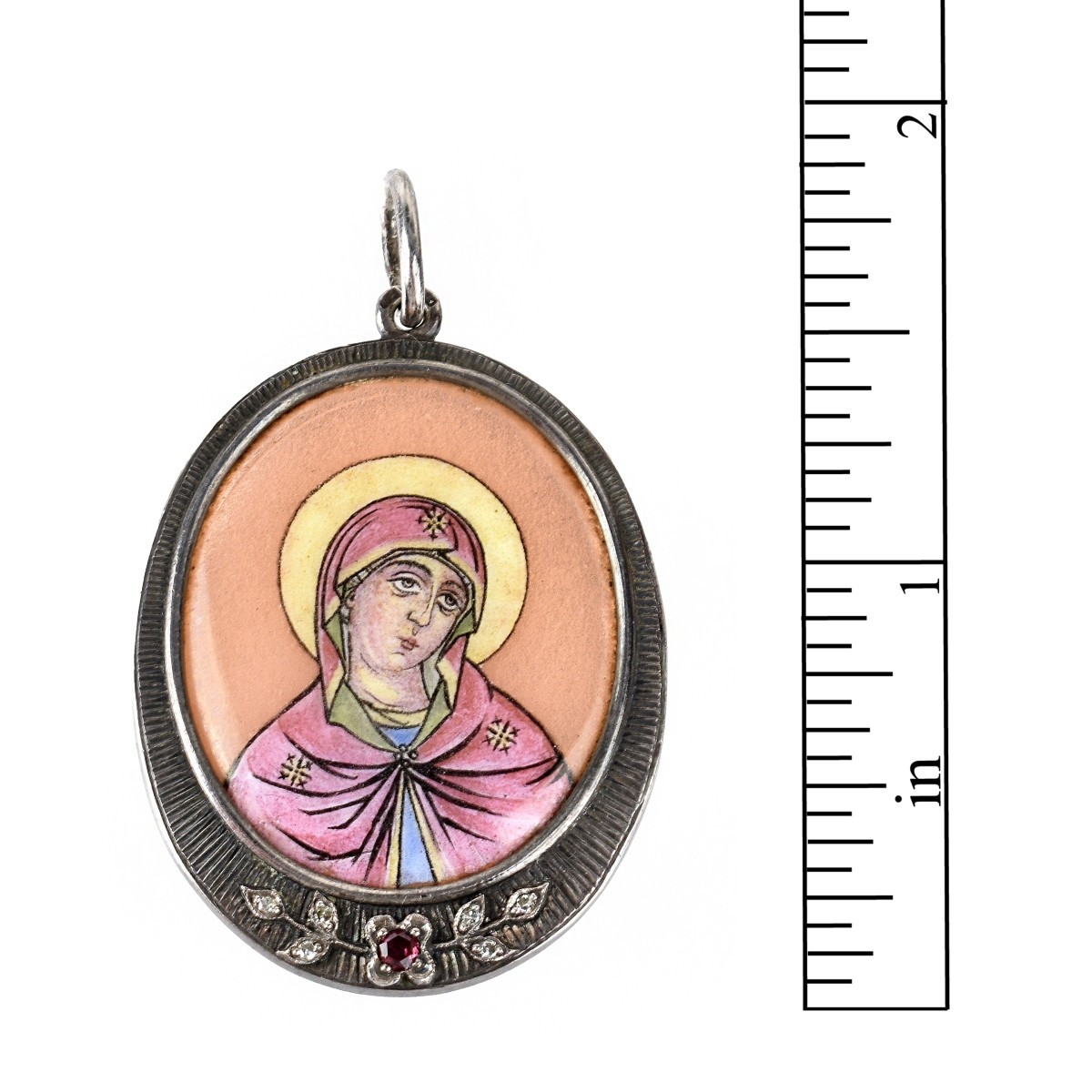 Russian Silver / Enamel Pendant