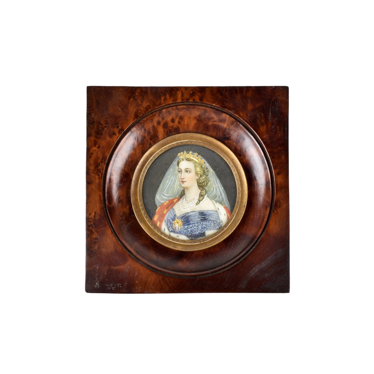 Antique Miniature Portrait Painting