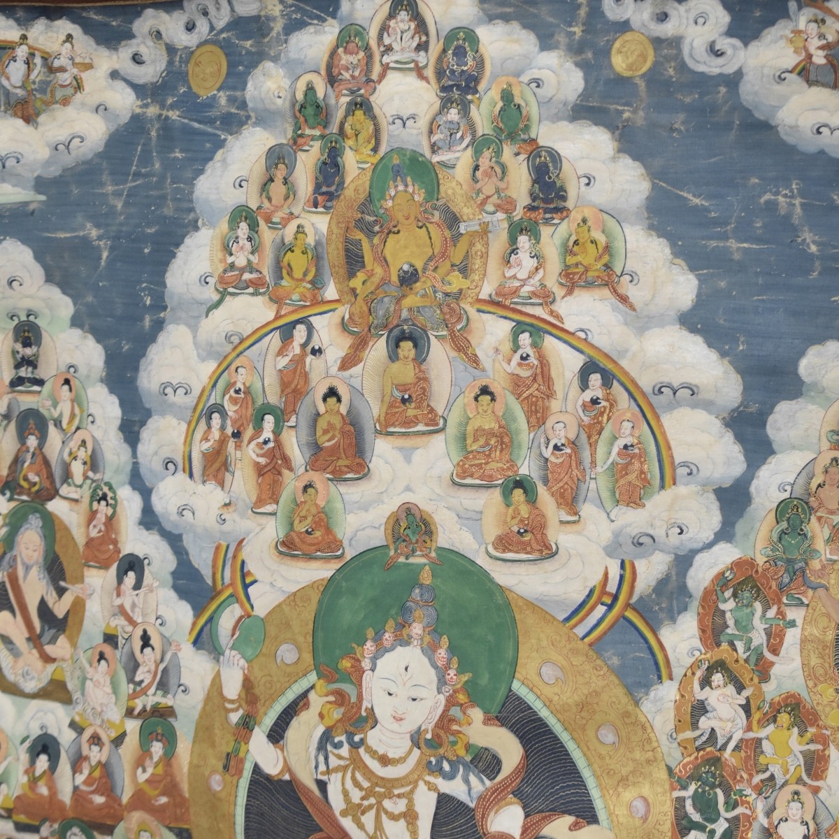 Antique Tibetan Thangka Tapestry