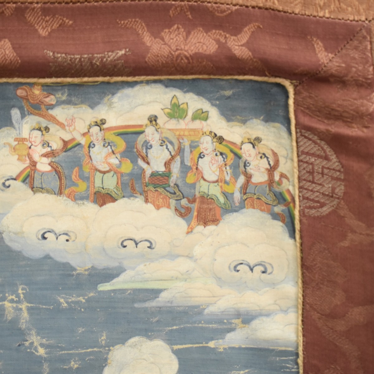 Antique Tibetan Thangka Tapestry