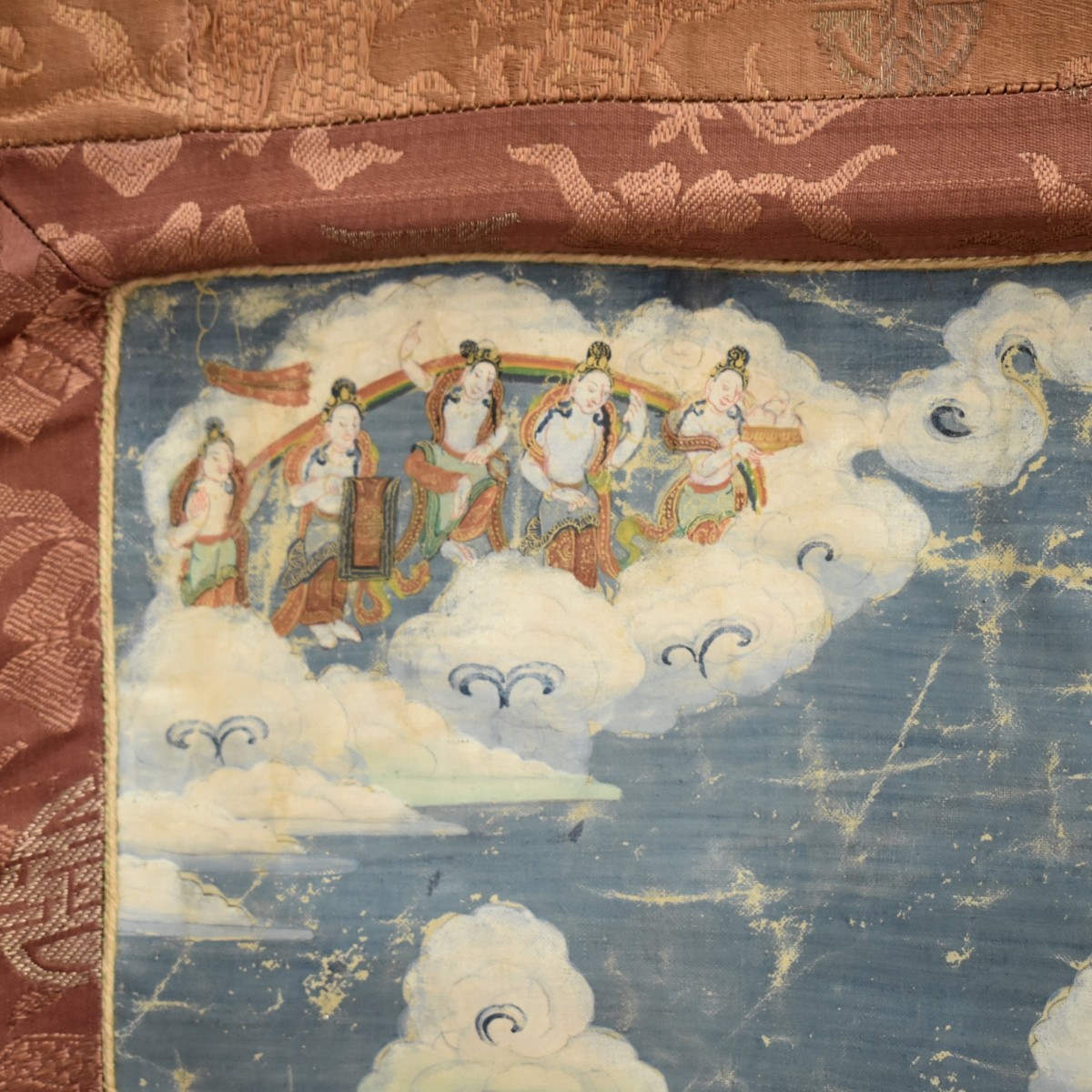 Antique Tibetan Thangka Tapestry