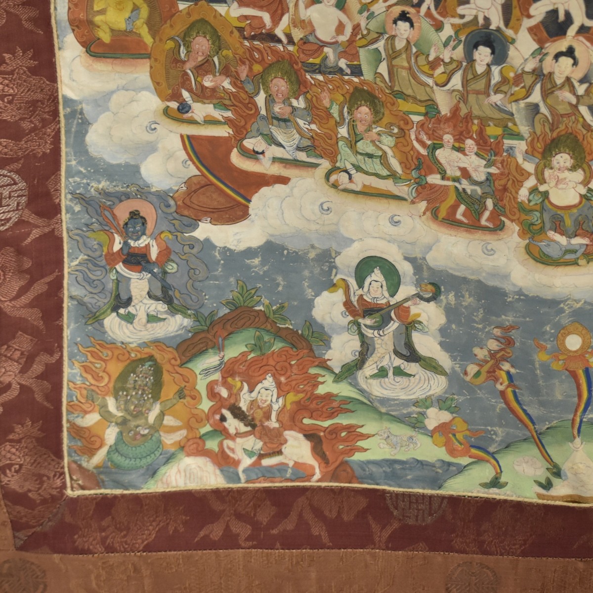 Antique Tibetan Thangka Tapestry