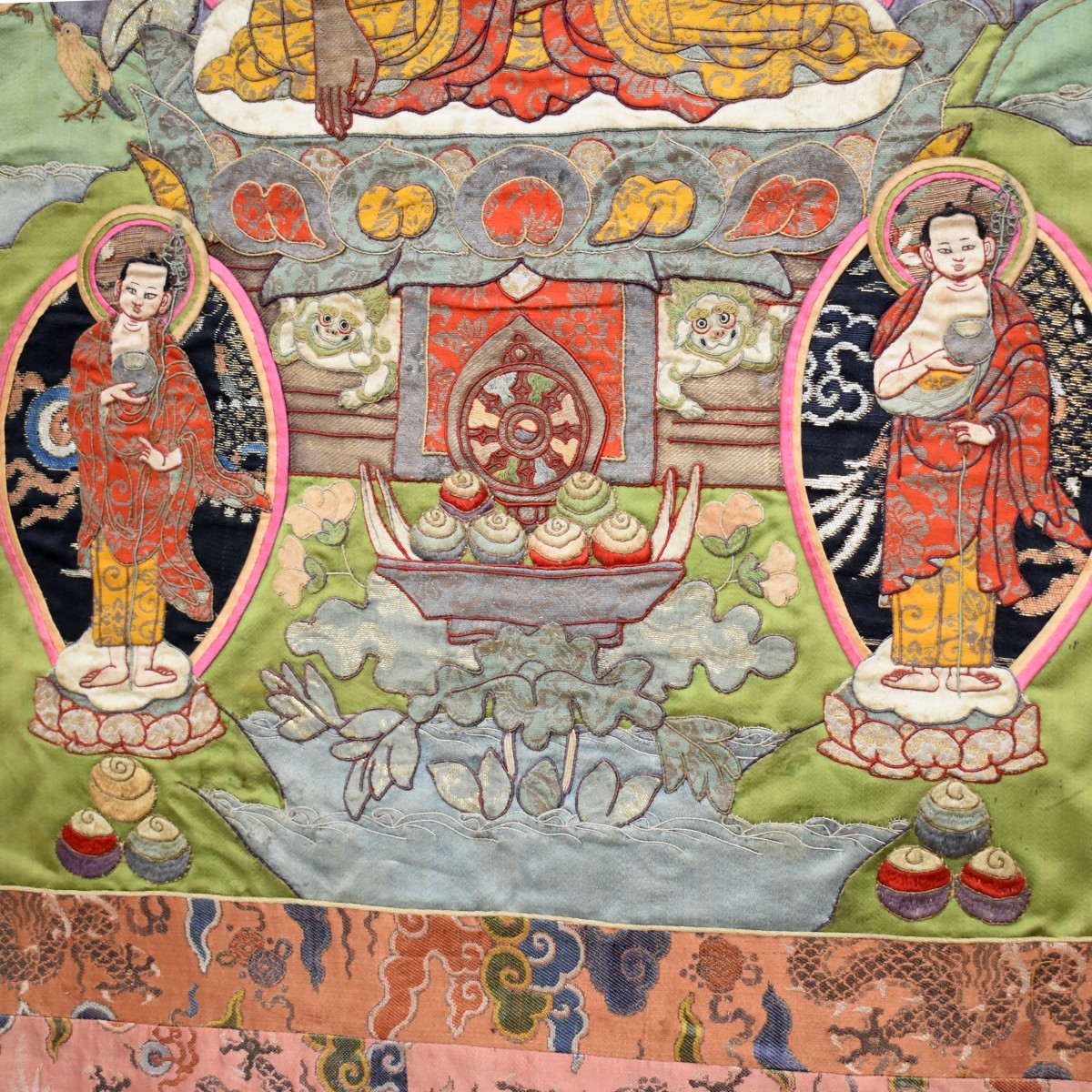 Antique Tibetan Thangka Tapestry