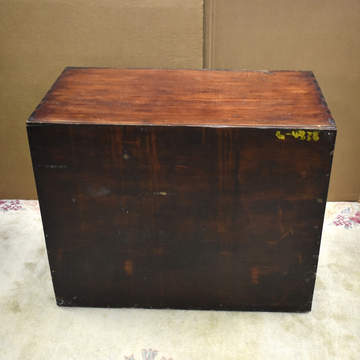 Antique Chinese Low Wooden Chest.