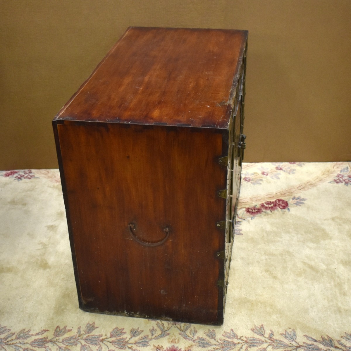 Antique Chinese Low Wooden Chest.