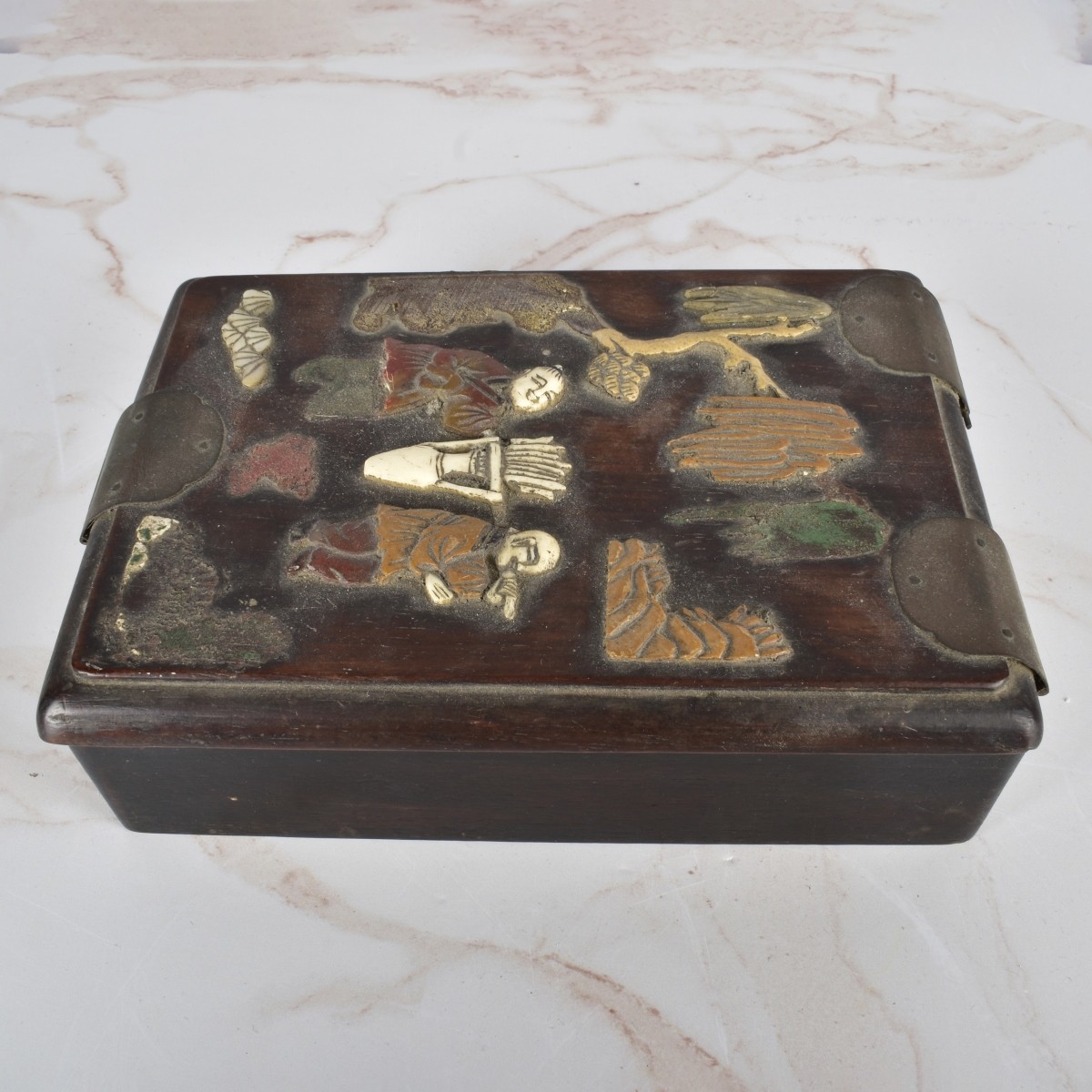 Antique Chinese Mirror Box