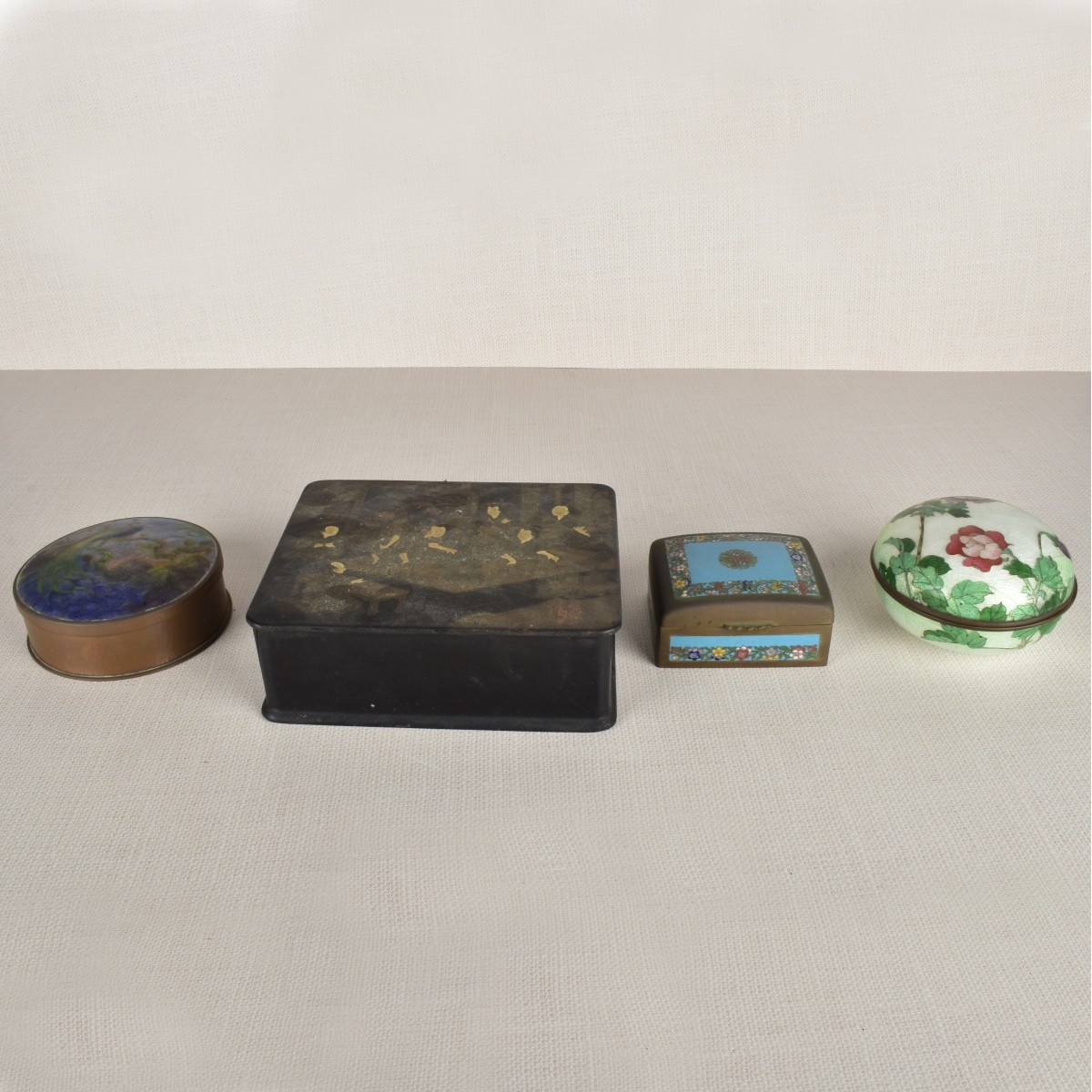 Lot of Antique Oriental Boxes