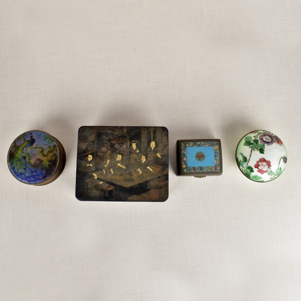 Lot of Antique Oriental Boxes