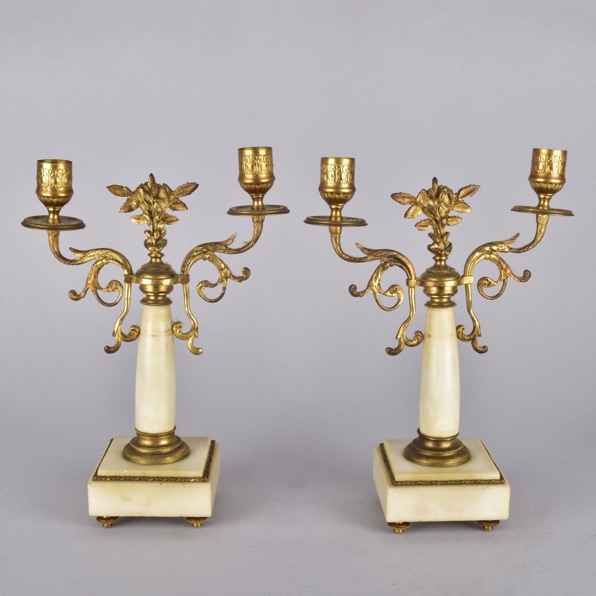 Pair of Empire Style Candlesticks