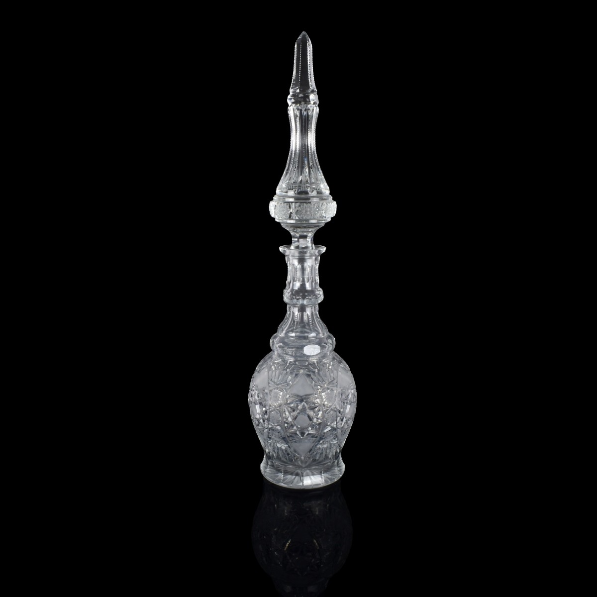 Large Cut Crystal Bohemian Decanter