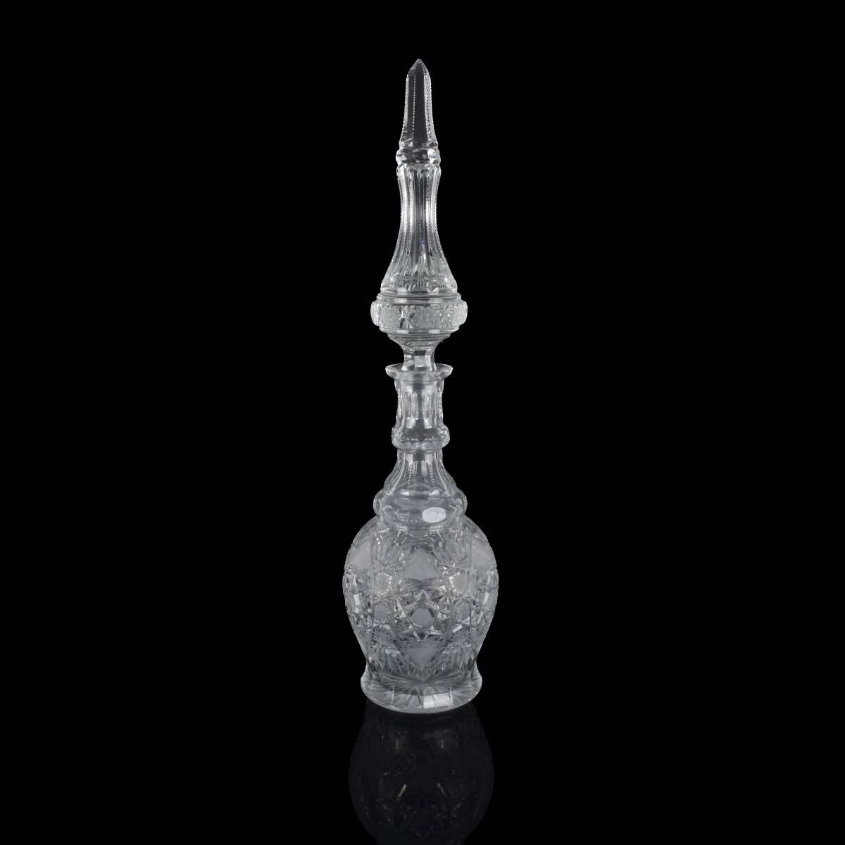 Large Cut Crystal Bohemian Decanter