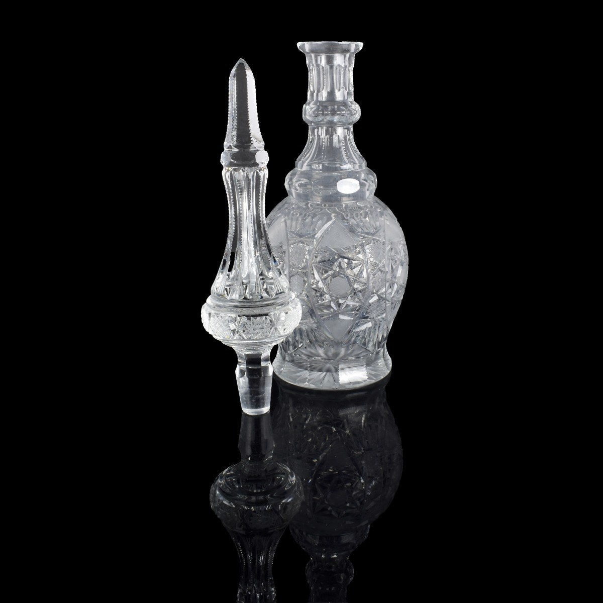 Large Cut Crystal Bohemian Decanter