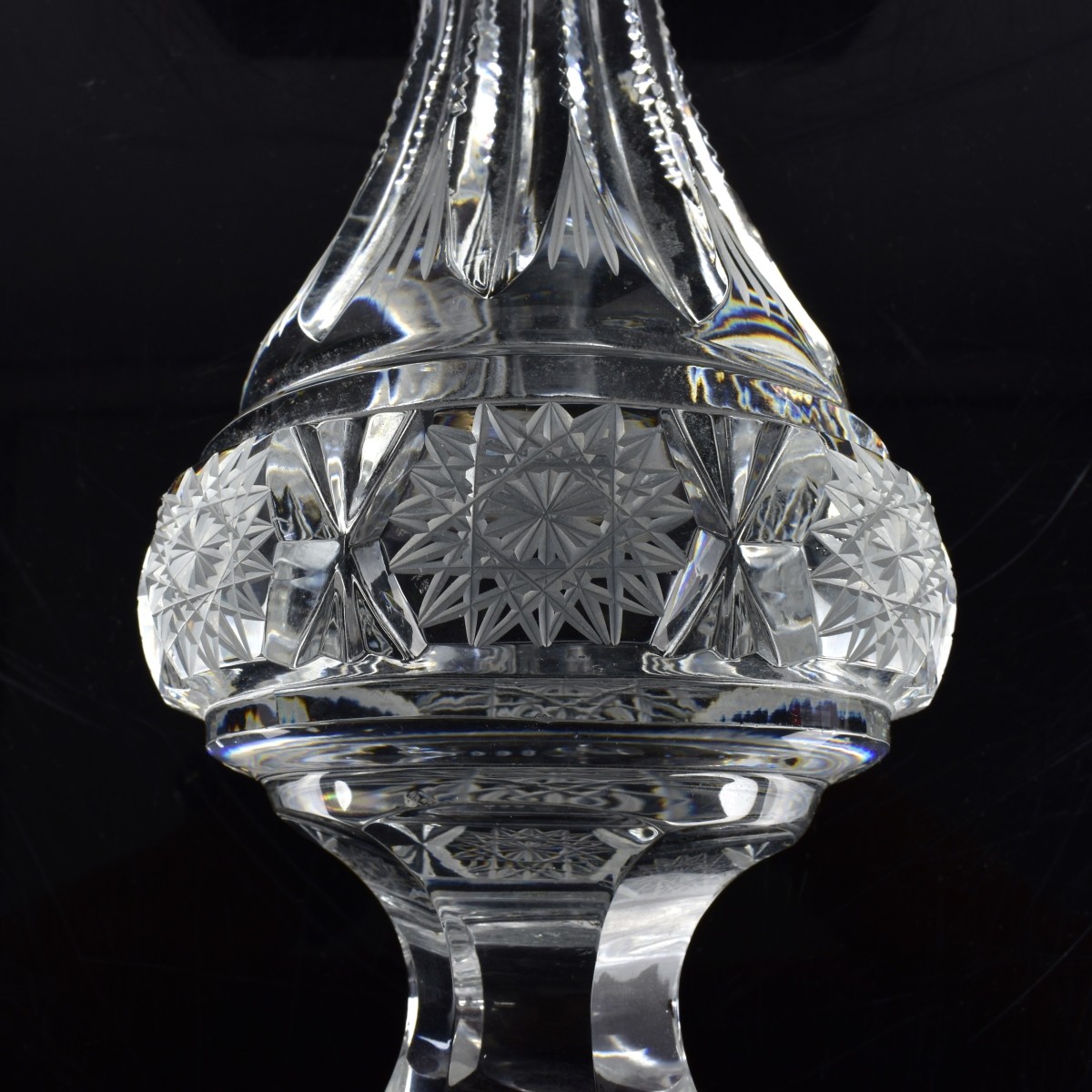 Large Cut Crystal Bohemian Decanter