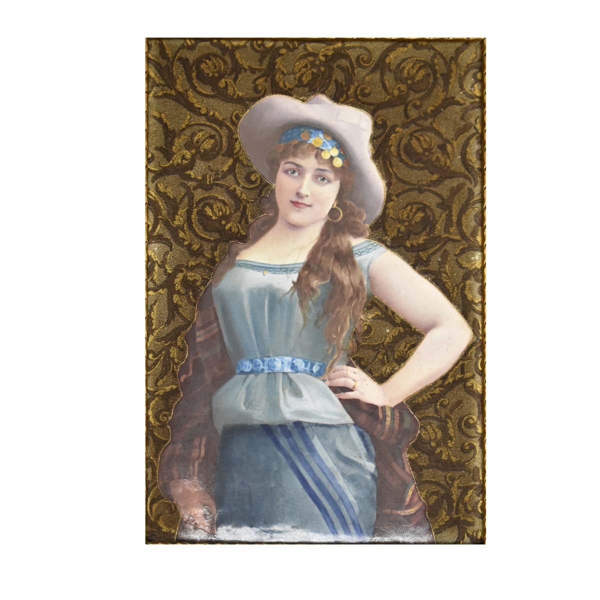 Antique Porcelain French Plaque