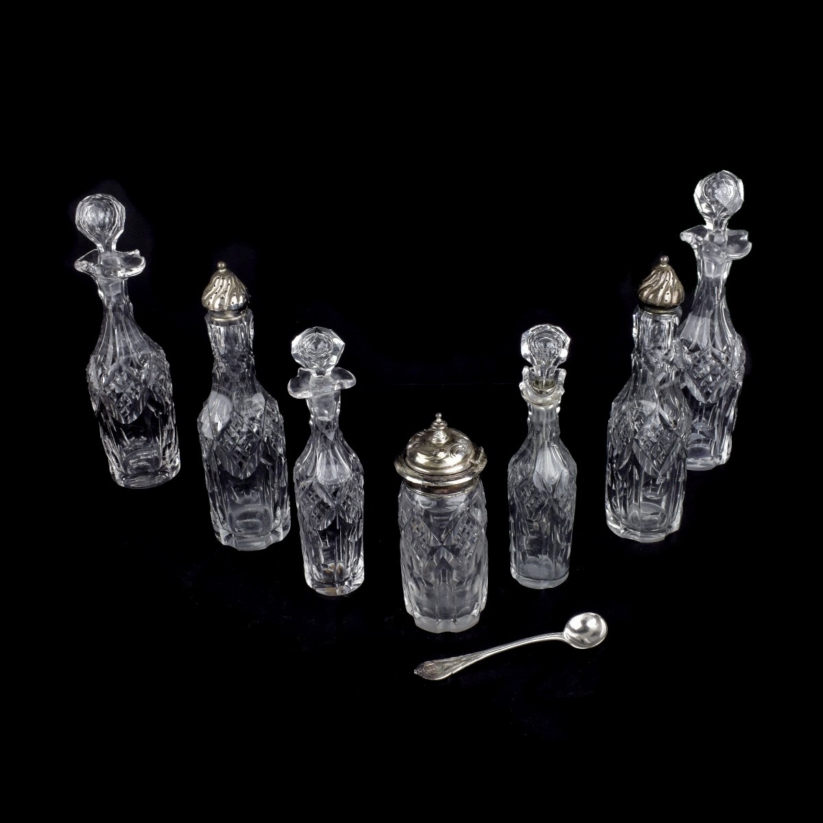 Victorian Silverplate Cruet Set