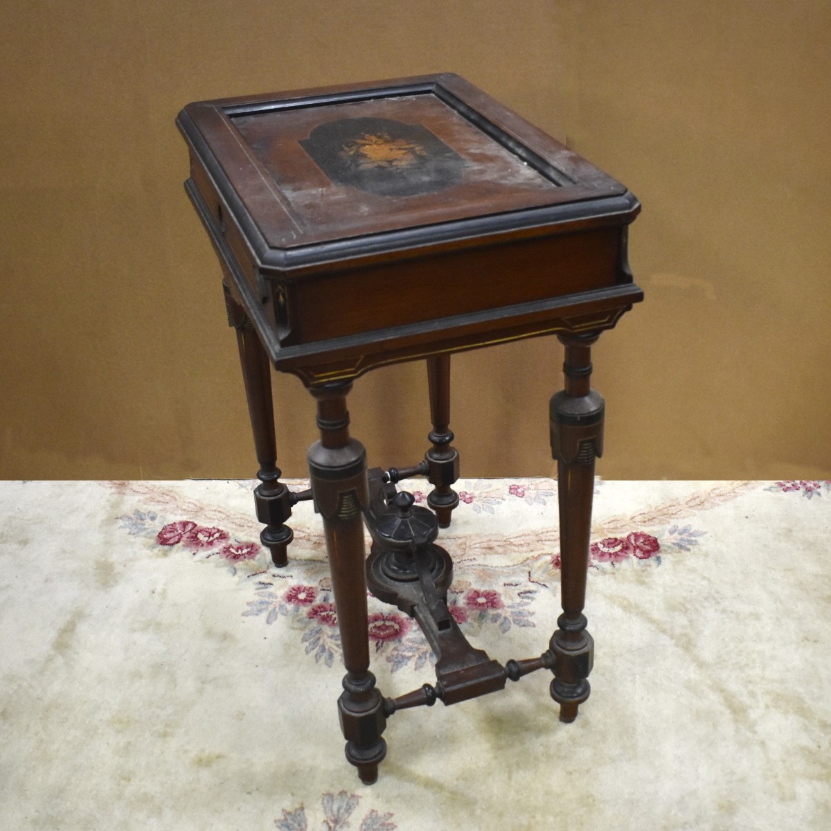 Eastlake Victorian Walnut Sewing Stand