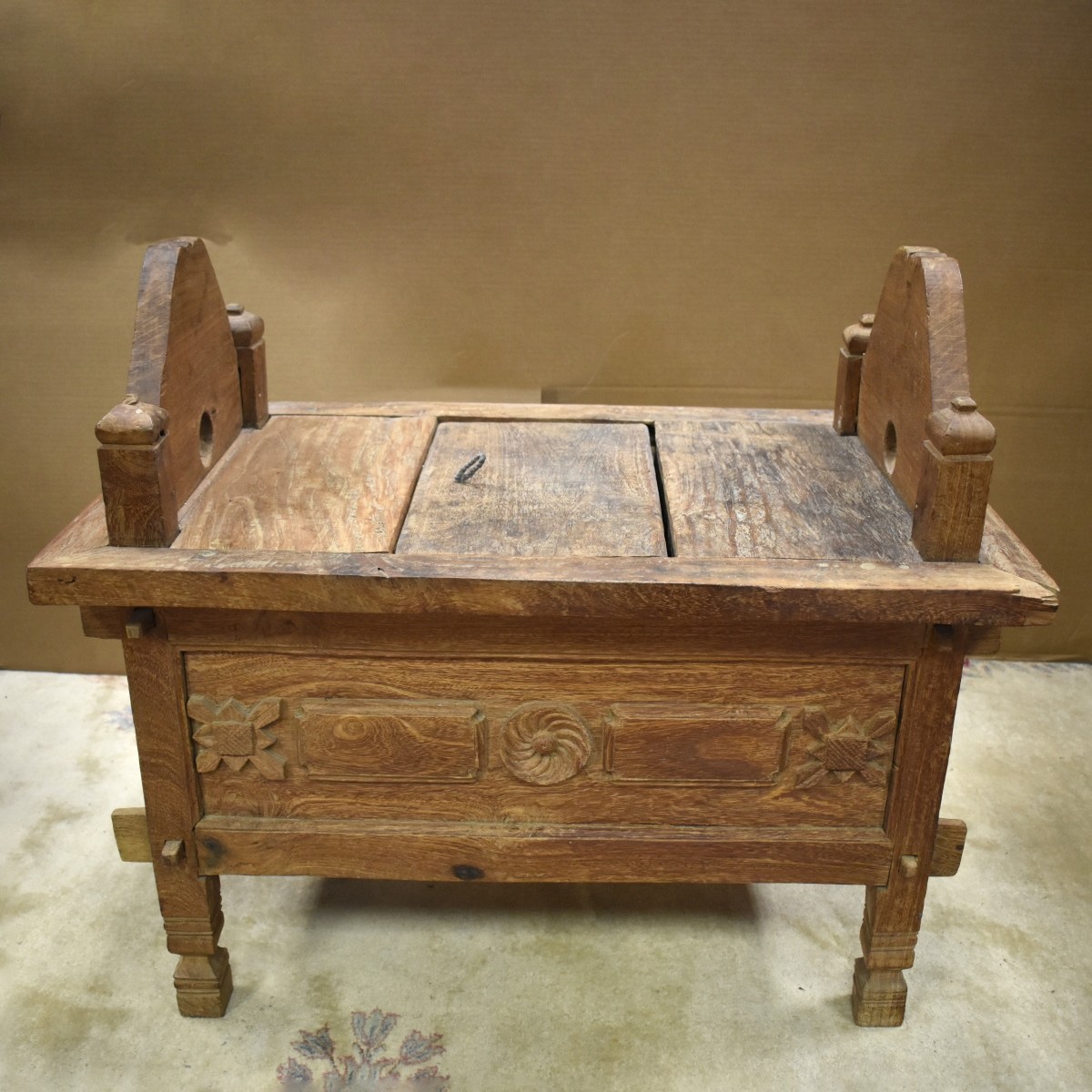 Antique Chinese Carved Bench