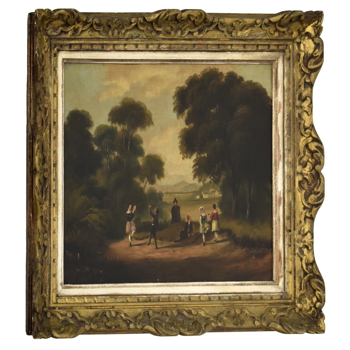 Old Master Style Landscape O/Board