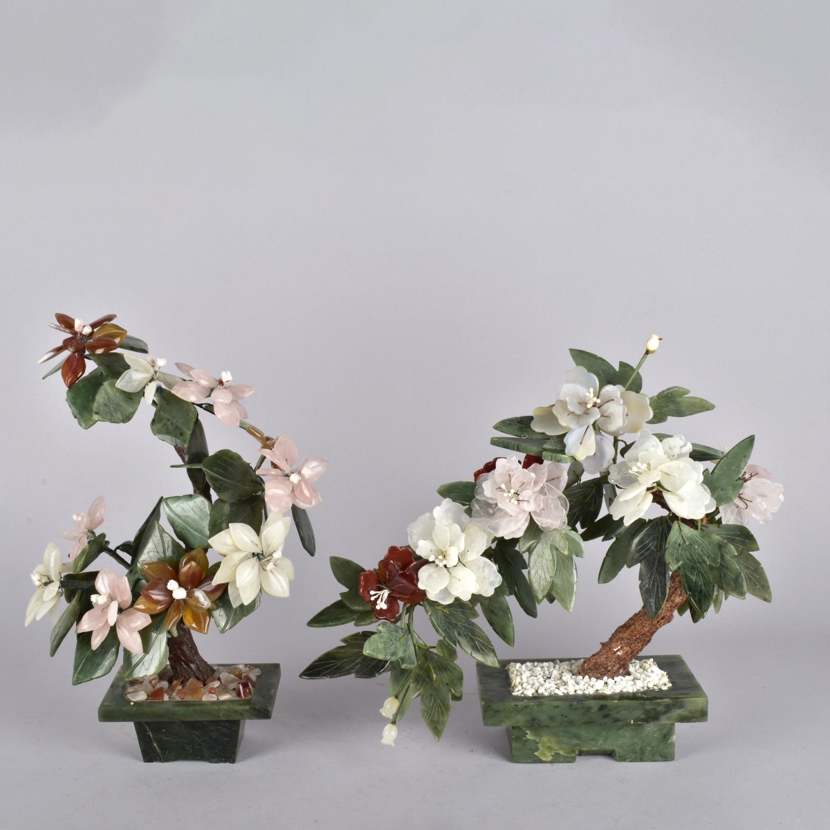 Two Gemstone Ming Trees