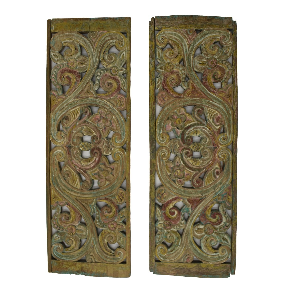 Pair of Mexican Carved Panels