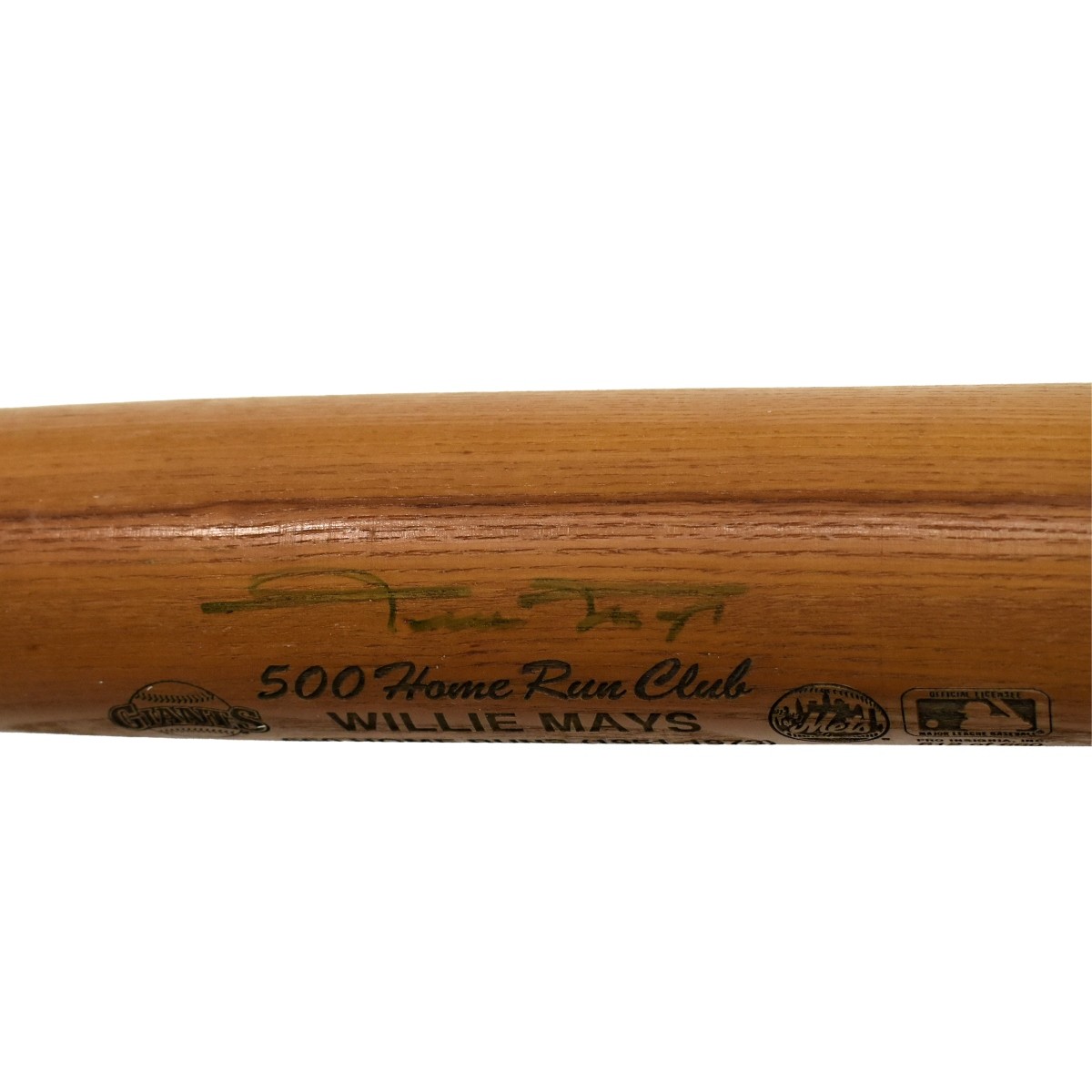 Autographed Willie Mays Baseball Bat