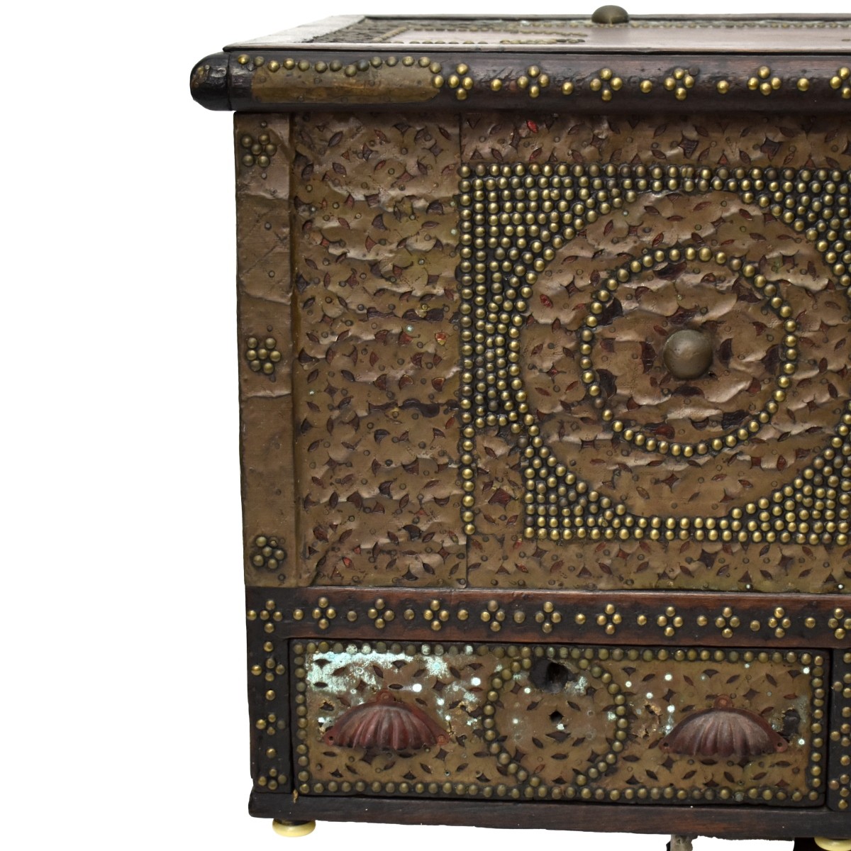 Antique Asian Wood Blanket Chest